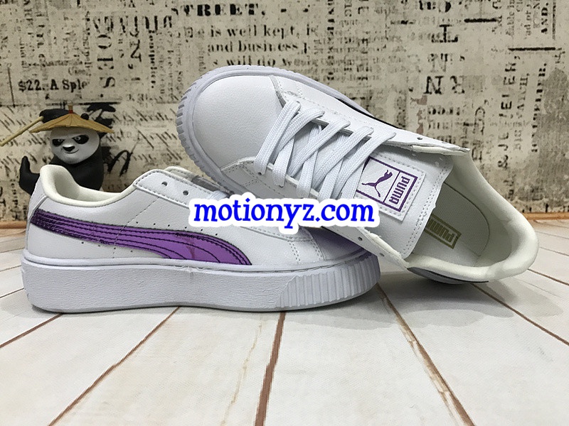 Puma Fenty Rihanna Creeper Low Leather White Purple